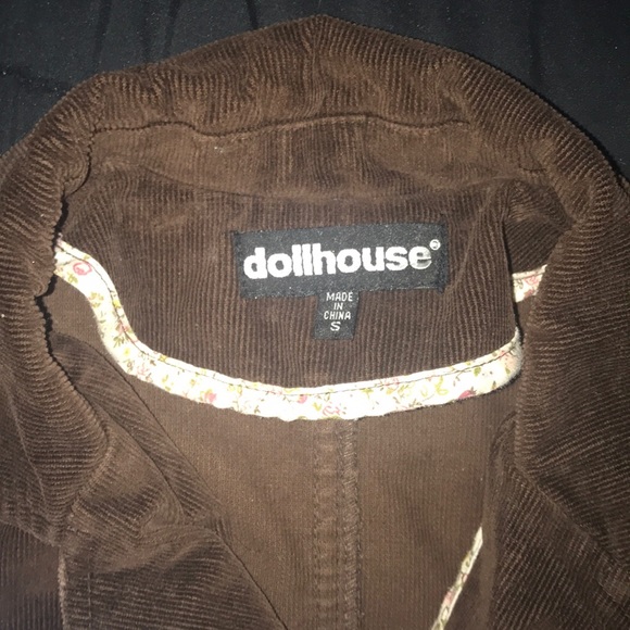 Dollhouse Jackets & Coats Brown Corduroy Short Jacket Poshmark
